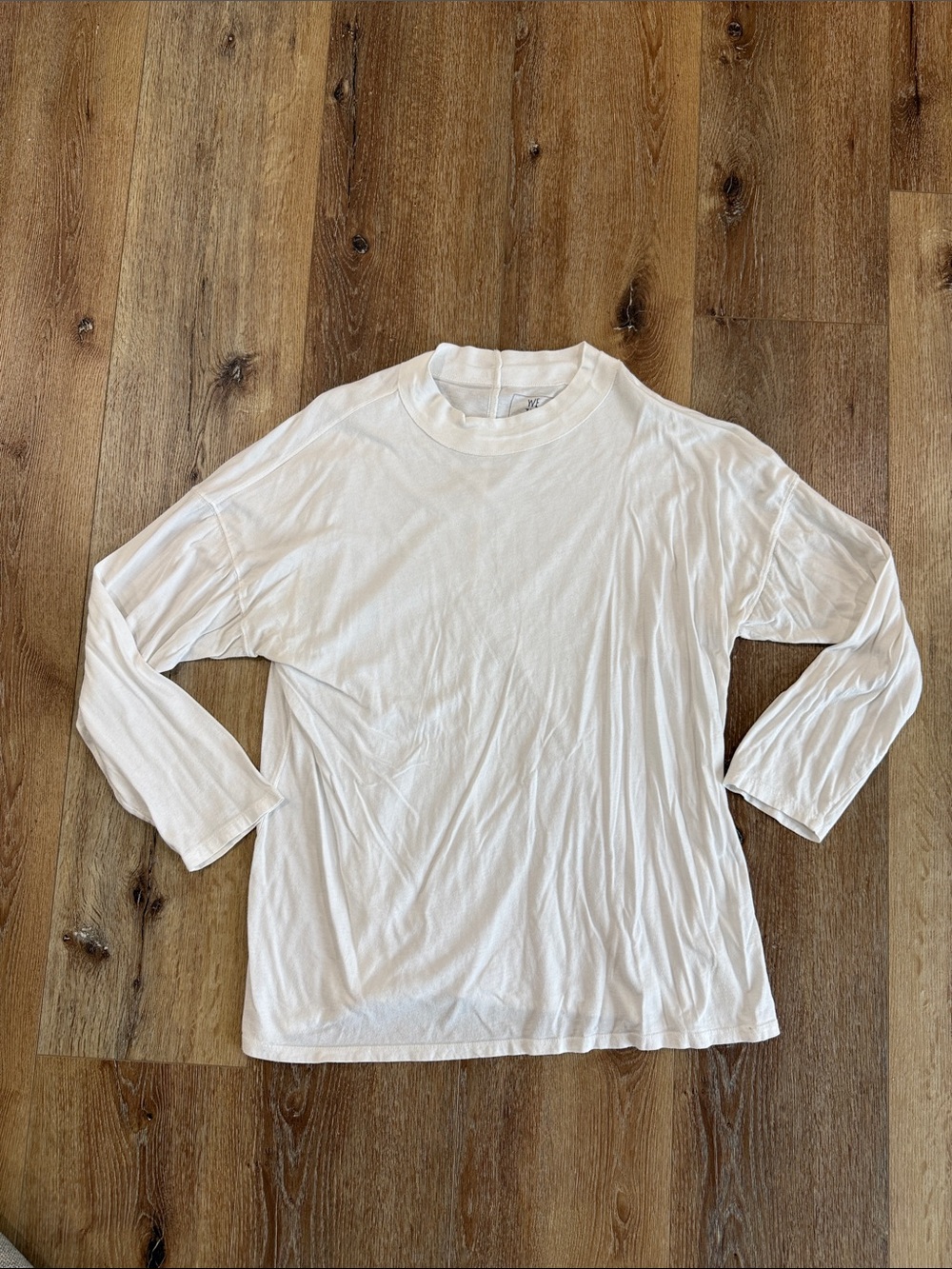 We The Free White Long-Sleeve Crew Tee